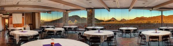 Photo of a corporate reception in the Baldwin Education Building Green Room